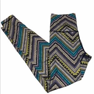 Aerie XS Leggings 7/8 Geometric Pattern